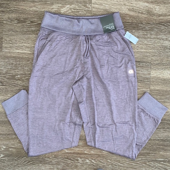 NWT GapFit High Rise Jersey Soft Joggers, Mauve Pink - Picture 2 of 5